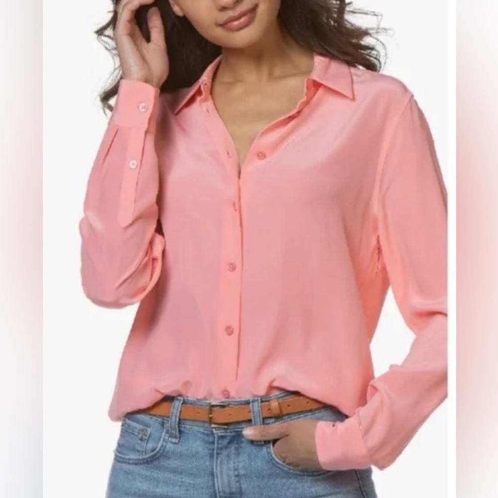 Equipment Femme 100% silk Long sleeve blouse
